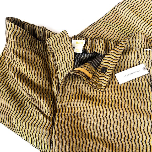 NWT anthropologie mauve melyssa jacquard trousers - Picture 5 of 9